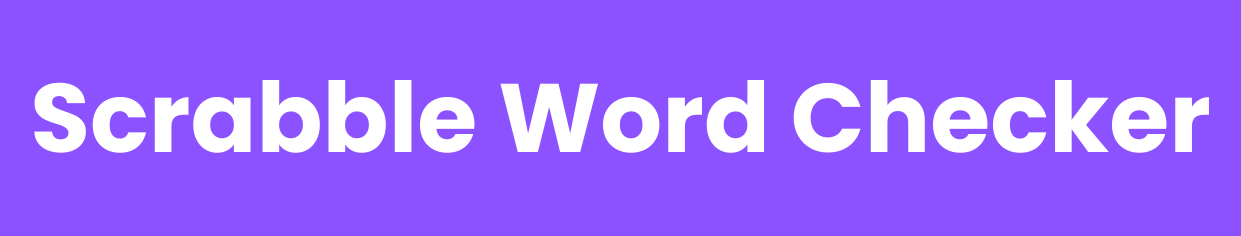 Scrabble Word Checker Logo
